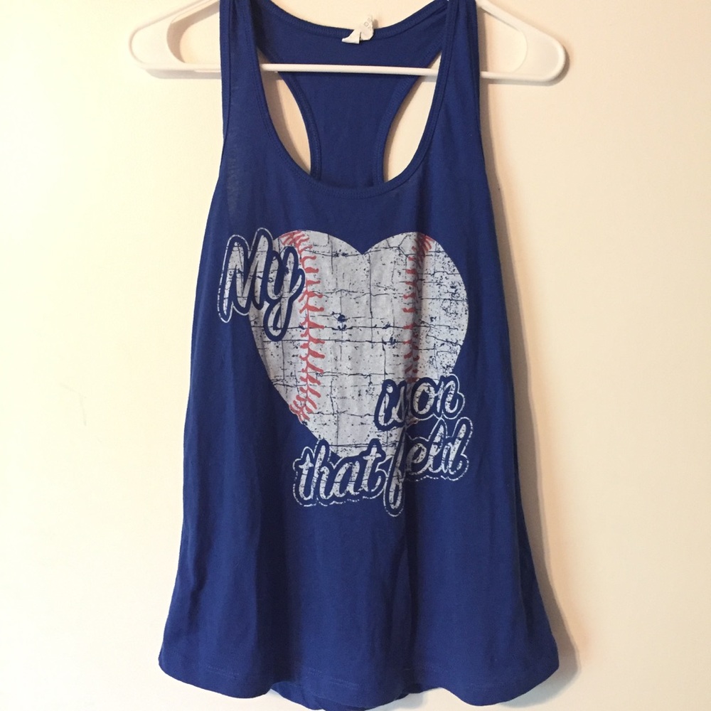 Baseball mom tank top
